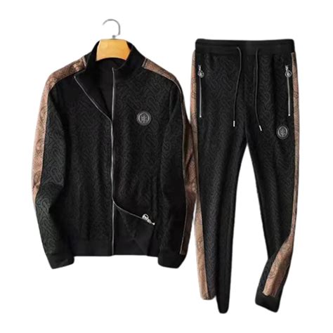 burberry black tracksuit